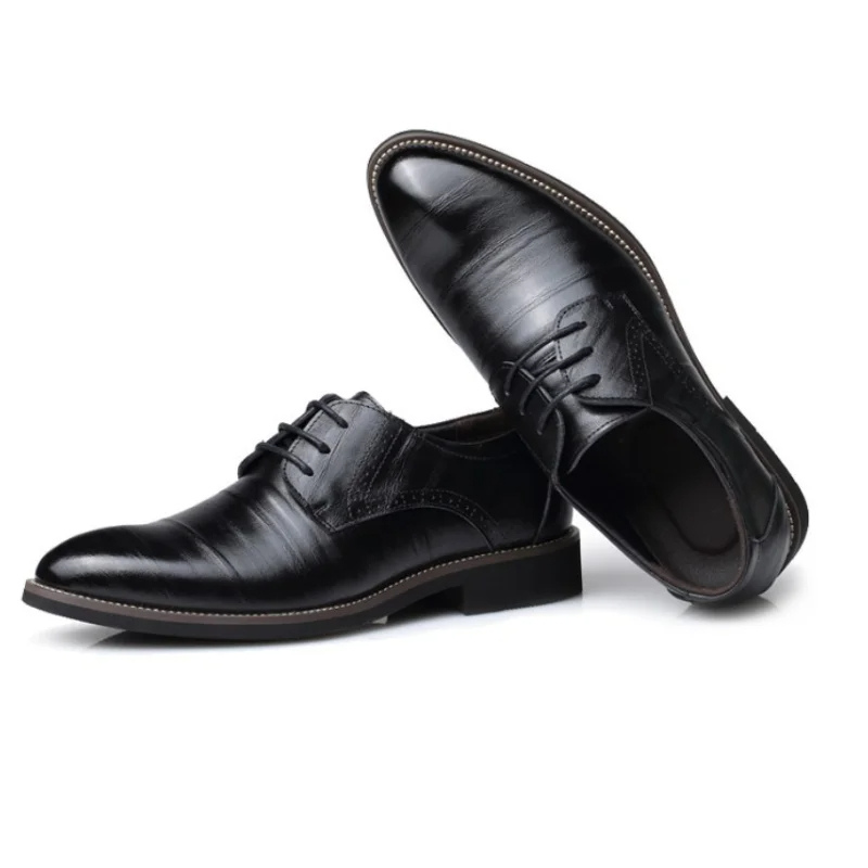 Élanor Heren Oxford Schoenen van Vegan Leer met Klassieke Vetersluiting