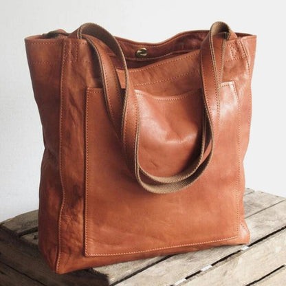 Aurevo Elegante Leren Schoudertas met Luxe Afwerking en Verzorgd Interieur