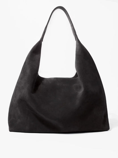 Élanor Vegan Suède Tote Tas met Ruime Binnenkant en Magnetische Sluiting