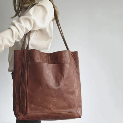 Aurevo Elegante Leren Schoudertas met Luxe Afwerking en Verzorgd Interieur