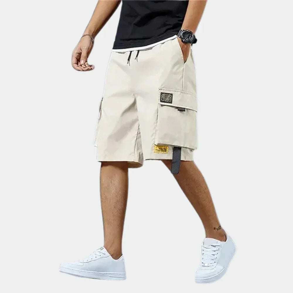 Heren Cargo Shorts van Katoen met Elastische Tailleband