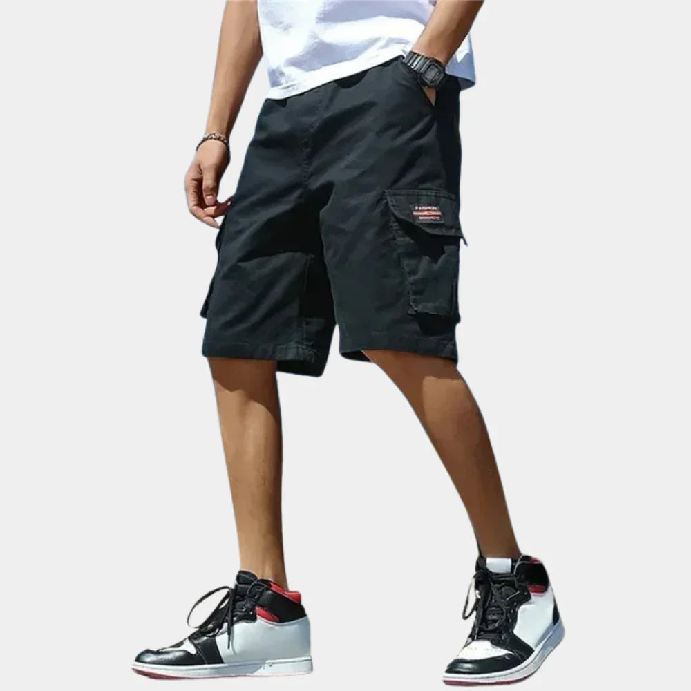 Heren Cargo Shorts van Katoen met Elastische Tailleband