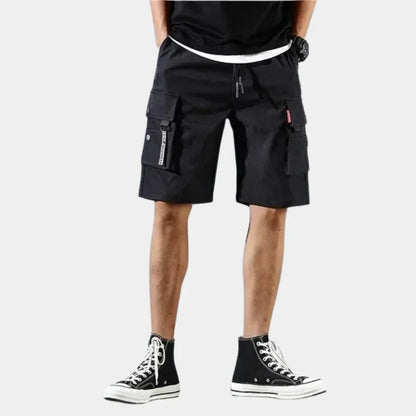 Heren Cargo Shorts van Katoen met Elastische Tailleband