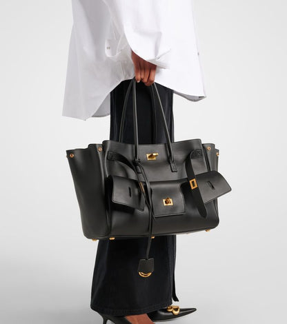 Élanor Luxe Handtas van Vegan Leer – Midi of Maxi Formaat met Gouden of Zilveren Details