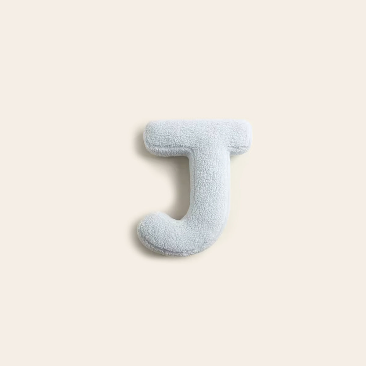 Monde Alfabet Kussen – Decoratief Pluche Letterkussen met Katoenvulling 38x30 cm