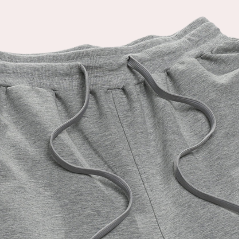 Élanor – Heren Joggingbroek van Katoenmix met Wijde Pijpen