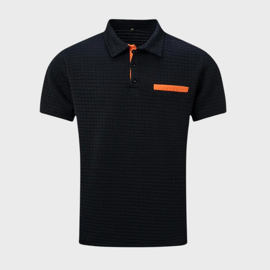 Monde Slim Fit Polo Shirt voor Heren – Katoenmix – Kraag met Knoopsluiting – Casual tot Geklede Look