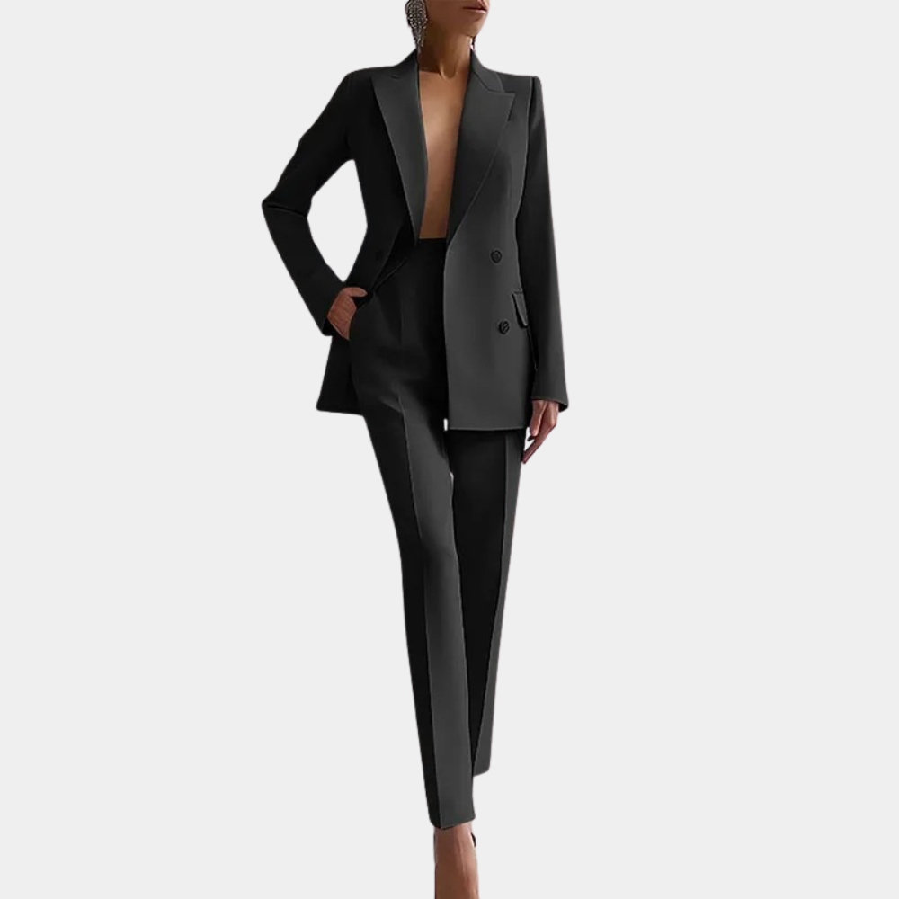 Évoque – Elegante Tweedelige Dames Set van Zachte Stof