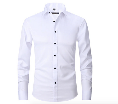 Élanor Heren Overhemd met Stretch – Slim Fit Lange Mouwen