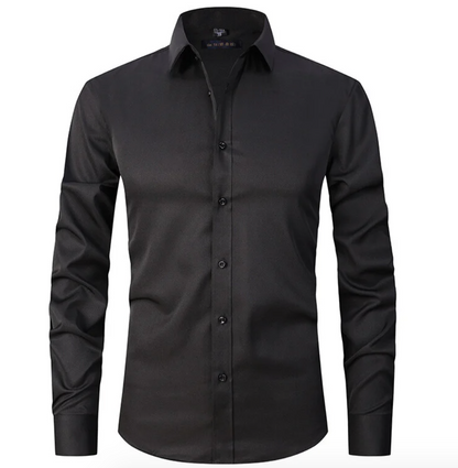 Élanor Heren Overhemd met Stretch – Slim Fit Lange Mouwen
