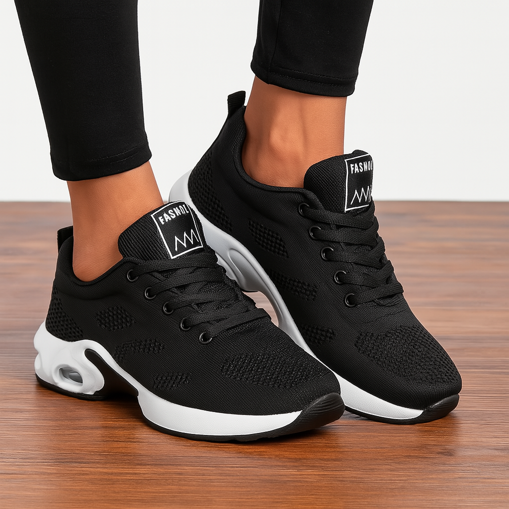 Élanor Dames Sneakers – Lichtgewicht Ademend Wandelschoenen met Dempende Zool