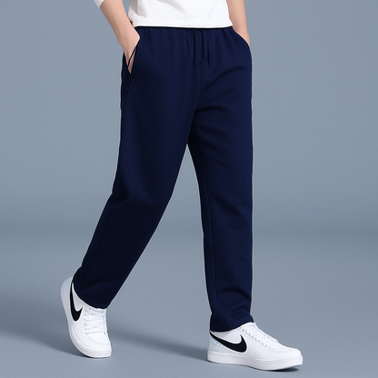 Élanor – Heren Joggingbroek van Katoenmix met Wijde Pijpen