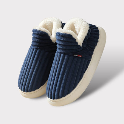Veloria Warme Unisex Sloffen met Imitatiebont Voering en Antislipzool