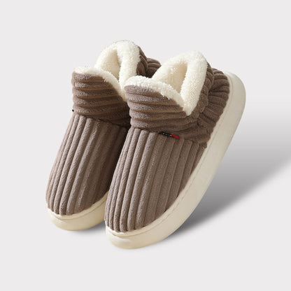 Veloria Warme Unisex Sloffen met Imitatiebont Voering en Antislipzool