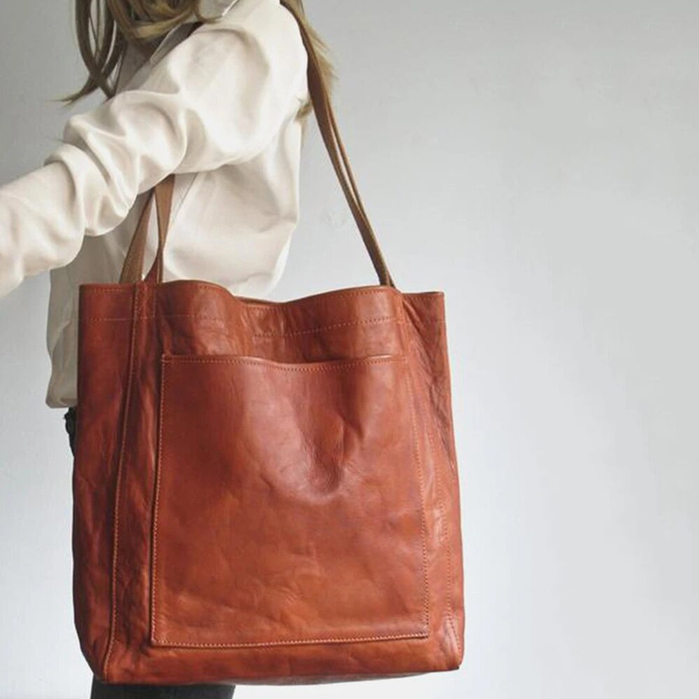 Aurevo Elegante Leren Schoudertas met Luxe Afwerking en Verzorgd Interieur