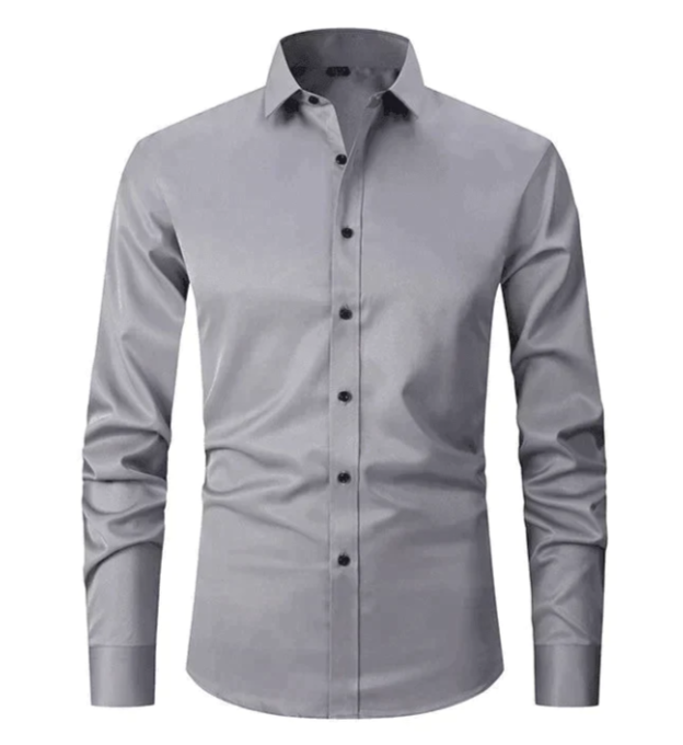 Élanor Heren Overhemd met Stretch – Slim Fit Lange Mouwen