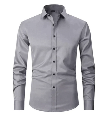 Élanor Heren Overhemd met Stretch – Slim Fit Lange Mouwen