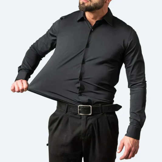Élanor Heren Overhemd met Stretch – Slim Fit Lange Mouwen