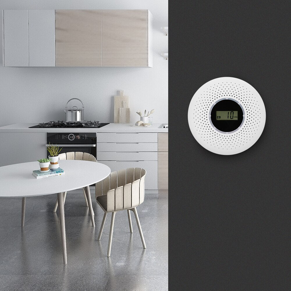 Monde 2-in-1 Rook- en Koolmonoxidemelder met Alarm en LED-indicatie – Batterijgevoed