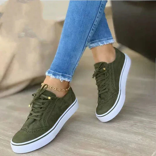 Élanor Dames Vetersneakers met Ergonomische Zool en Tijdloos Design