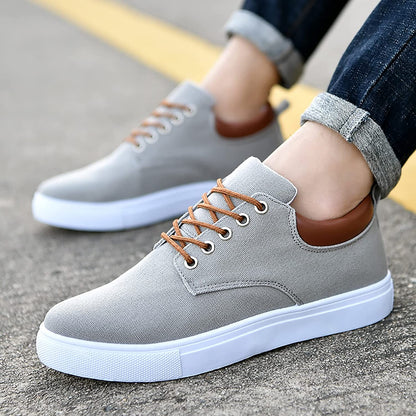 Élanor Canvas Herensneakers met Witte Zool – Casual en Stijlvol