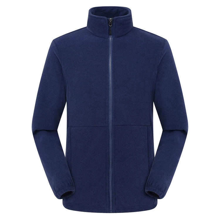 Élanor Fleece Outdoor Jas Unisex – Thermische Wandeljas met Rits, Winddicht en Warm voor Hiking, Trekking en Camping