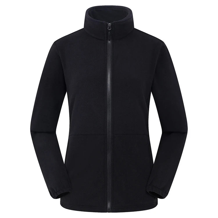 Élanor Fleece Outdoor Jas Unisex – Thermische Wandeljas met Rits, Winddicht en Warm voor Hiking, Trekking en Camping