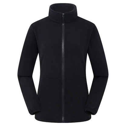 Élanor Fleece Outdoor Jas Unisex – Thermische Wandeljas met Rits, Winddicht en Warm voor Hiking, Trekking en Camping