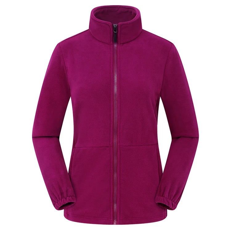 Élanor Fleece Outdoor Jas Unisex – Thermische Wandeljas met Rits, Winddicht en Warm voor Hiking, Trekking en Camping
