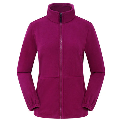 Élanor Fleece Outdoor Jas Unisex – Thermische Wandeljas met Rits, Winddicht en Warm voor Hiking, Trekking en Camping