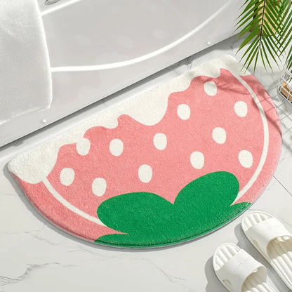 Élanor Zachte Bloemen Vloermat – Absorberend Antislip Deur- en Badkamertapijt