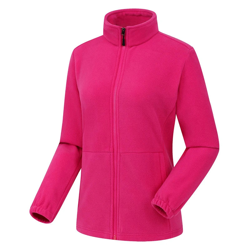 Élanor Fleece Outdoor Jas Unisex – Thermische Wandeljas met Rits, Winddicht en Warm voor Hiking, Trekking en Camping