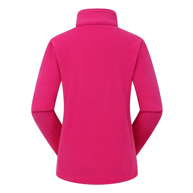 Élanor Fleece Outdoor Jas Unisex – Thermische Wandeljas met Rits, Winddicht en Warm voor Hiking, Trekking en Camping