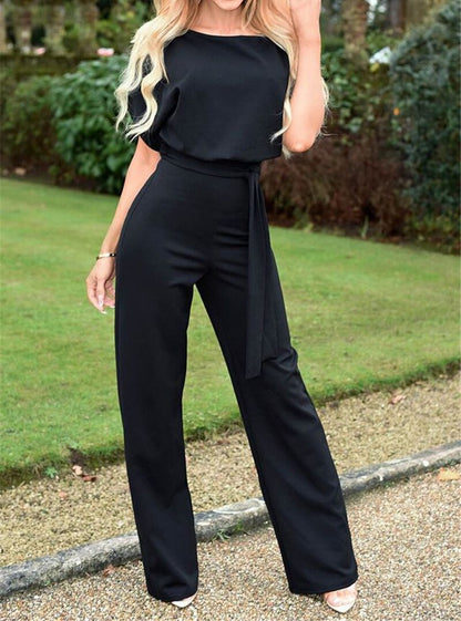 Veloria Elegante Jumpsuit voor Dames met Hoge Taille en Comfortabele Pasvorm