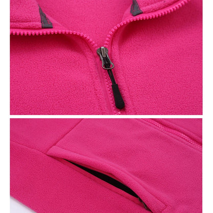 Élanor Fleece Outdoor Jas Unisex – Thermische Wandeljas met Rits, Winddicht en Warm voor Hiking, Trekking en Camping