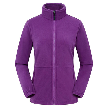 Élanor Fleece Outdoor Jas Unisex – Thermische Wandeljas met Rits, Winddicht en Warm voor Hiking, Trekking en Camping