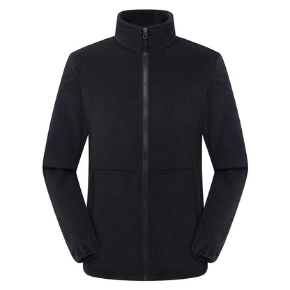 Élanor Fleece Outdoor Jas Unisex – Thermische Wandeljas met Rits, Winddicht en Warm voor Hiking, Trekking en Camping