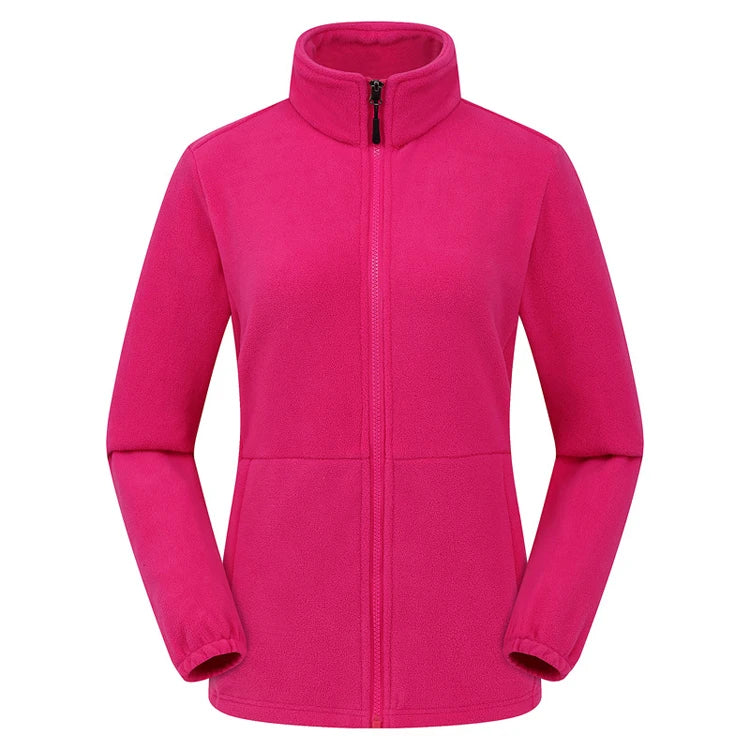 Élanor Fleece Outdoor Jas Unisex – Thermische Wandeljas met Rits, Winddicht en Warm voor Hiking, Trekking en Camping