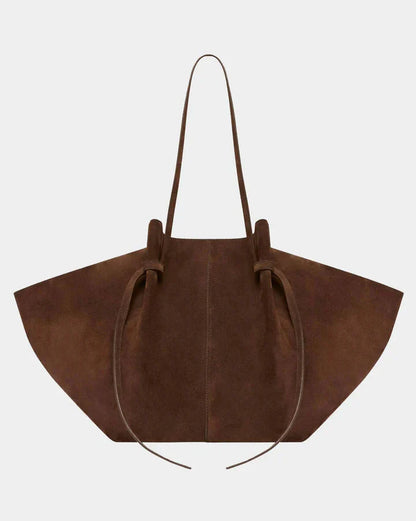 Élanor Suède Tote Tas van Vegan Leer – Ruime Draagtas met Verstelbare Schouderbanden