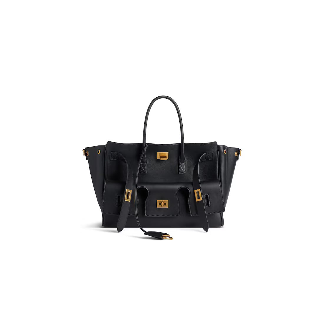 Élanor Luxe Handtas van Vegan Leer – Midi of Maxi Formaat met Gouden of Zilveren Details