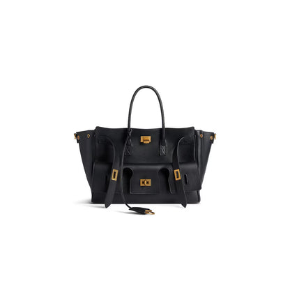 Élanor Luxe Handtas van Vegan Leer – Midi of Maxi Formaat met Gouden of Zilveren Details