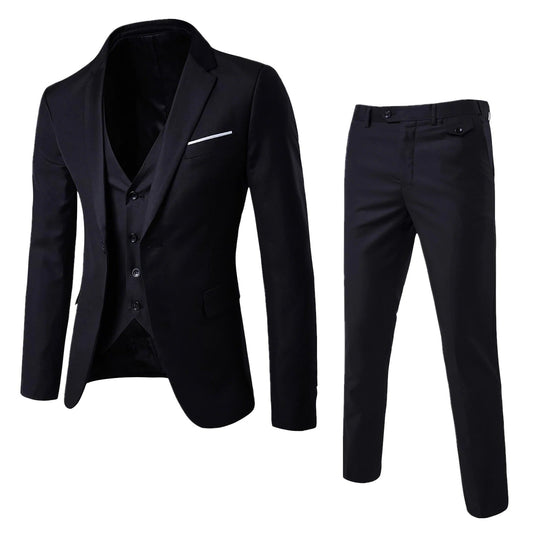 Veloria Herenpak – 3-Delige Slim Fit Business Suit met Blazer, Gilet en Broek
