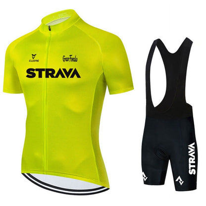 Élanor Heren fietskleding set met wielershirt en bibshorts
