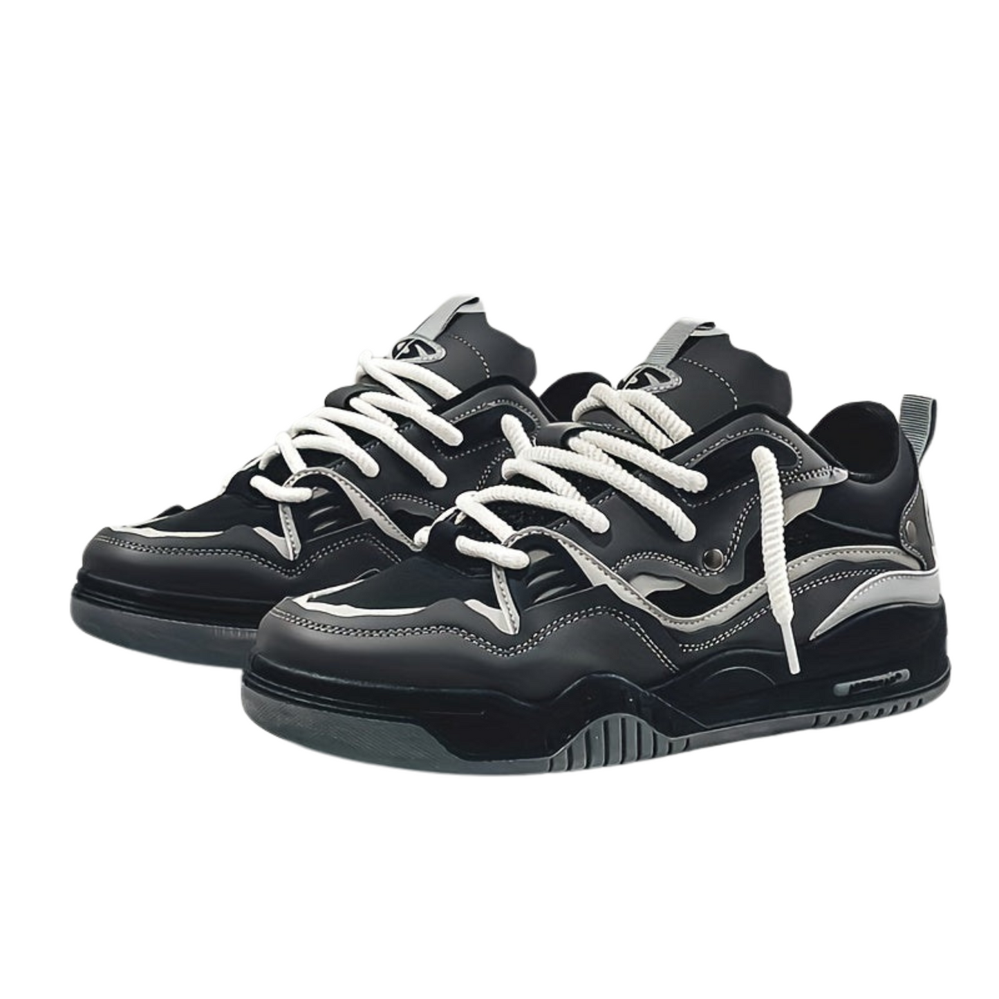 Riven – Casual Sportschoenen met Geometrisch Design en Rubberen Zool