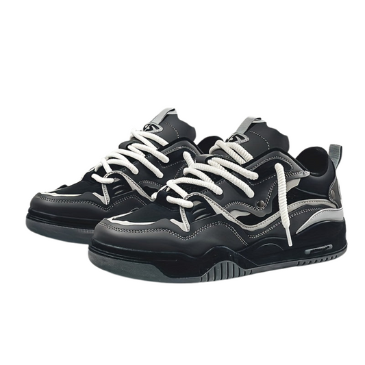 Riven – Casual Sportschoenen met Geometrisch Design en Rubberen Zool