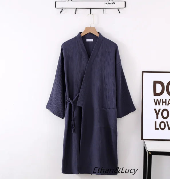 Évoque Katoenen Kimono Badjas voor Dames en Heren