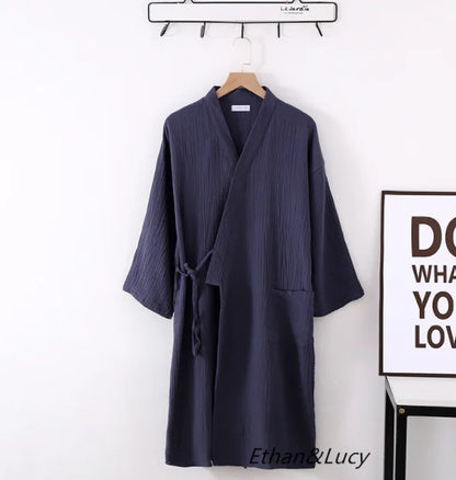 Évoque Katoenen Kimono Badjas voor Dames en Heren