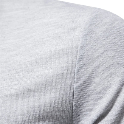 Élanor Heren Polo met Hert Borduursel – Effen Kleur, Lange Mouw, Zakelijk & Sociaal