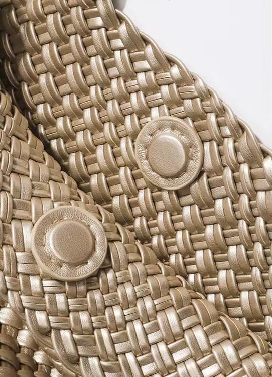 Élanor Gevlochten Luxe Tote van Vegan Leer – Ruime Dames Handtas met Woven Design
