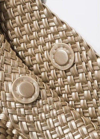 Élanor Gevlochten Luxe Tote van Vegan Leer – Ruime Dames Handtas met Woven Design
